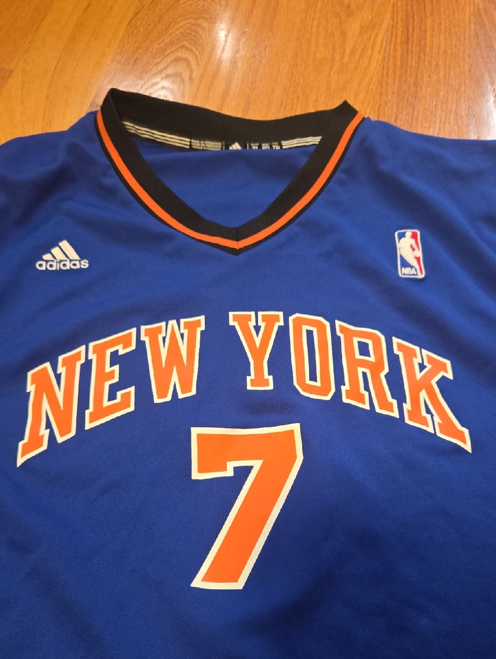 Adidas New York Knicks Carmelo Anthony # 7 Jersey Blue. Mens  XL . - Picture 3 of 5